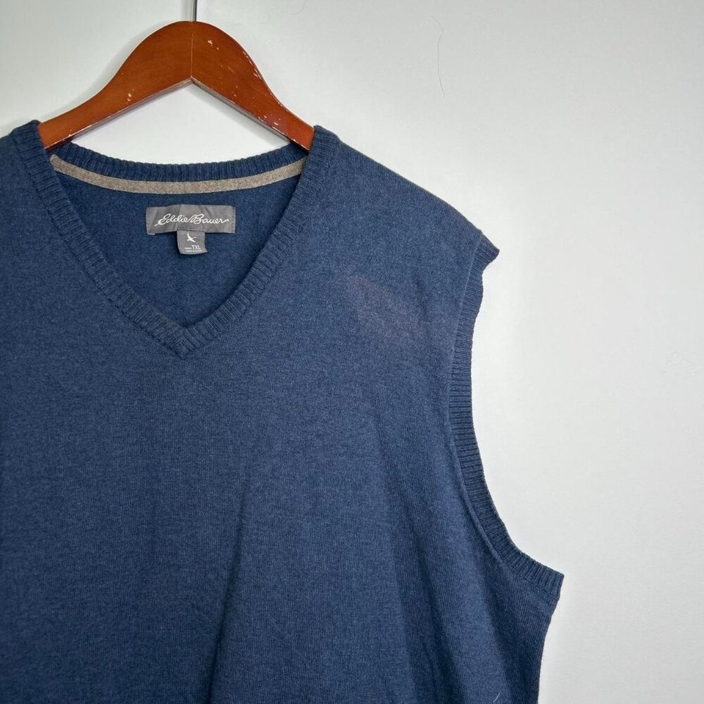 Y2K vintage V-neck sweater vest size TXL by Eddie Bauer